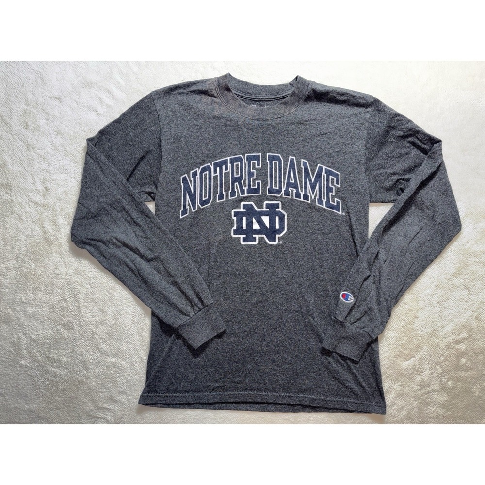 Notre Dame University Long Sleeve T Shirt Champion